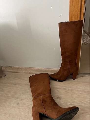 37 Beden kahverengi Renk Kahve rengi çizmeler yep yeni