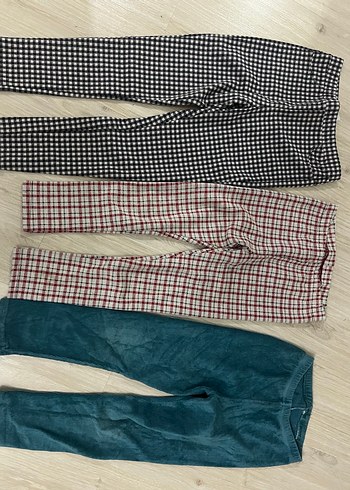 Kız Çocuk Çok Renkli Elastik Tayt - Görsel 2