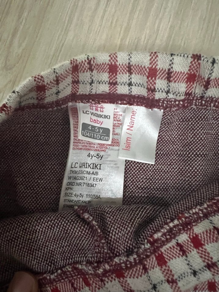 Kız Çocuk Çok Renkli Elastik Tayt - Görsel 4