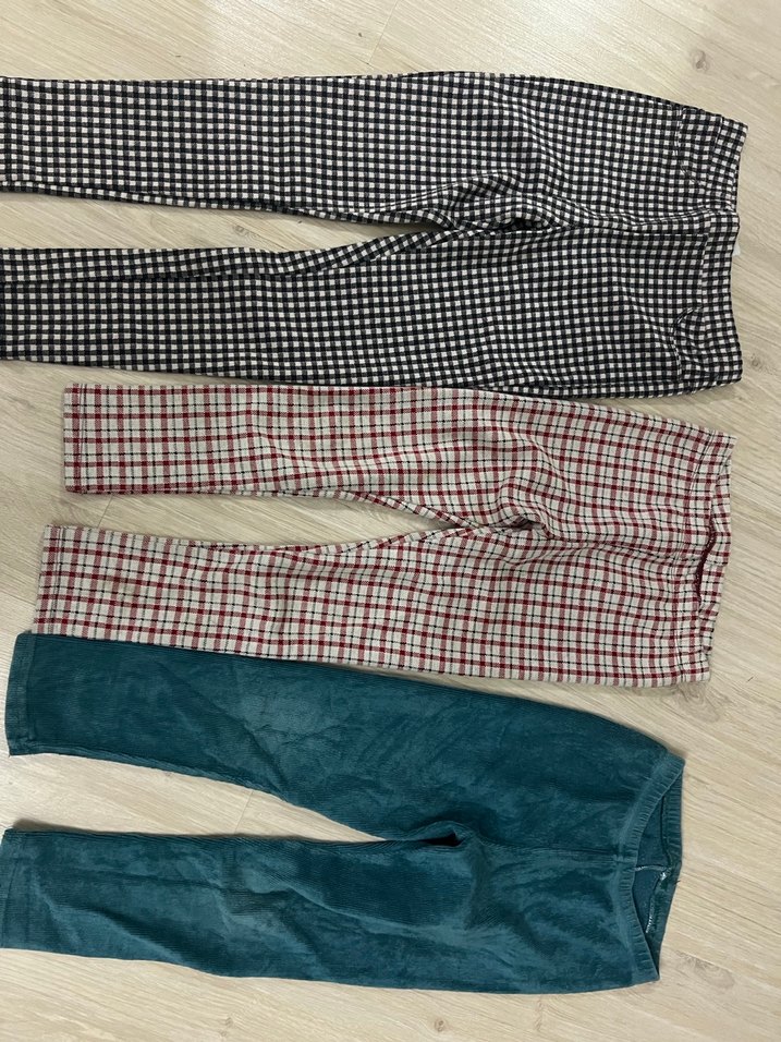 Kız Çocuk Çok Renkli Elastik Tayt - Görsel 2