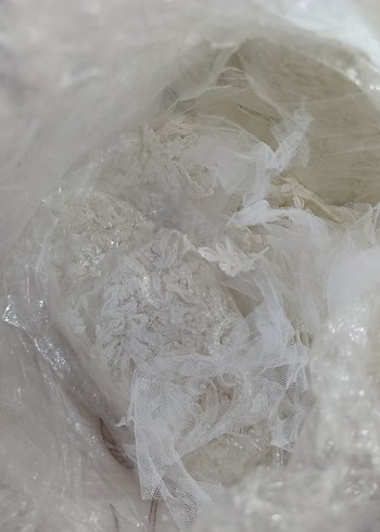 Beyaz  Gelinlik dantel güpür - Görsel 4
