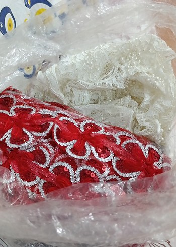 Beyaz  Gelinlik dantel güpür - Görsel 3