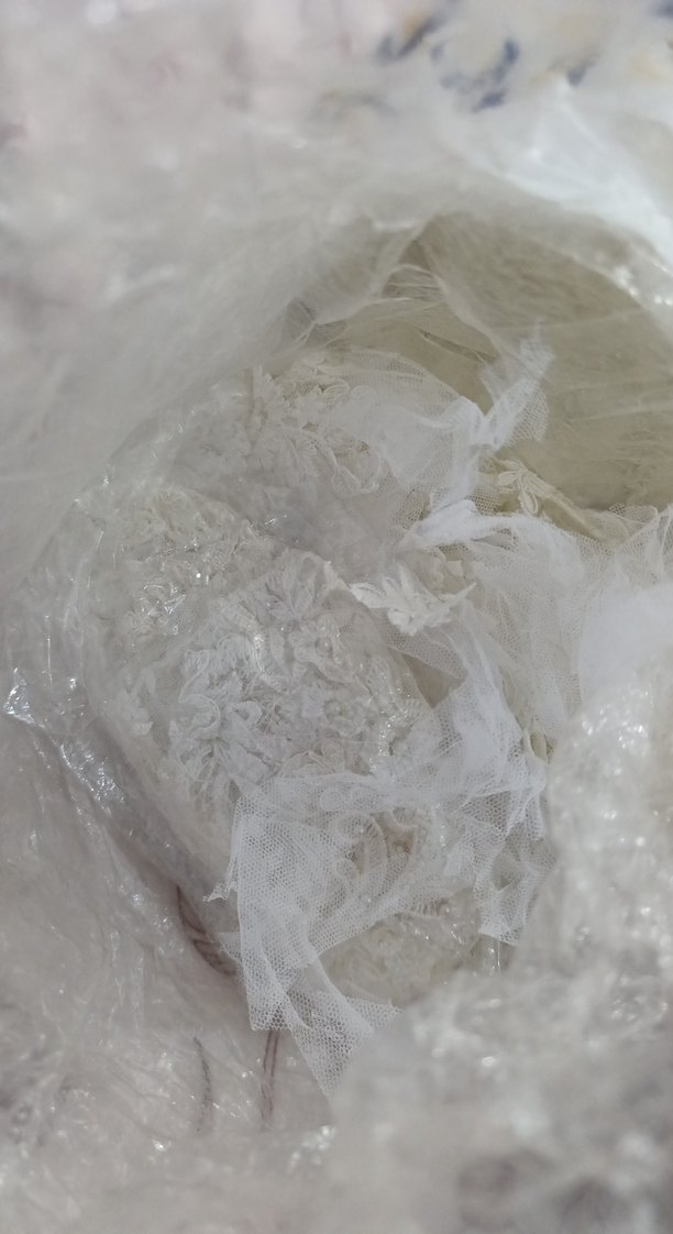 Beyaz  Gelinlik dantel güpür - Görsel 4