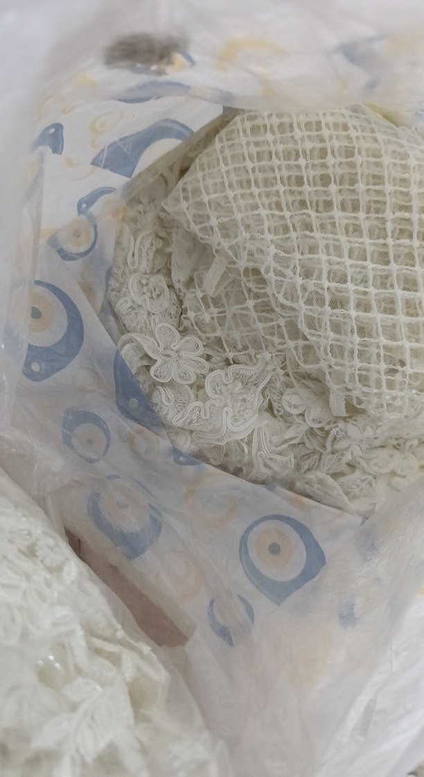 Beyaz  Gelinlik dantel güpür - Görsel 5