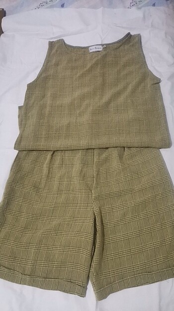 Vintage şort bluz takım 3 beden