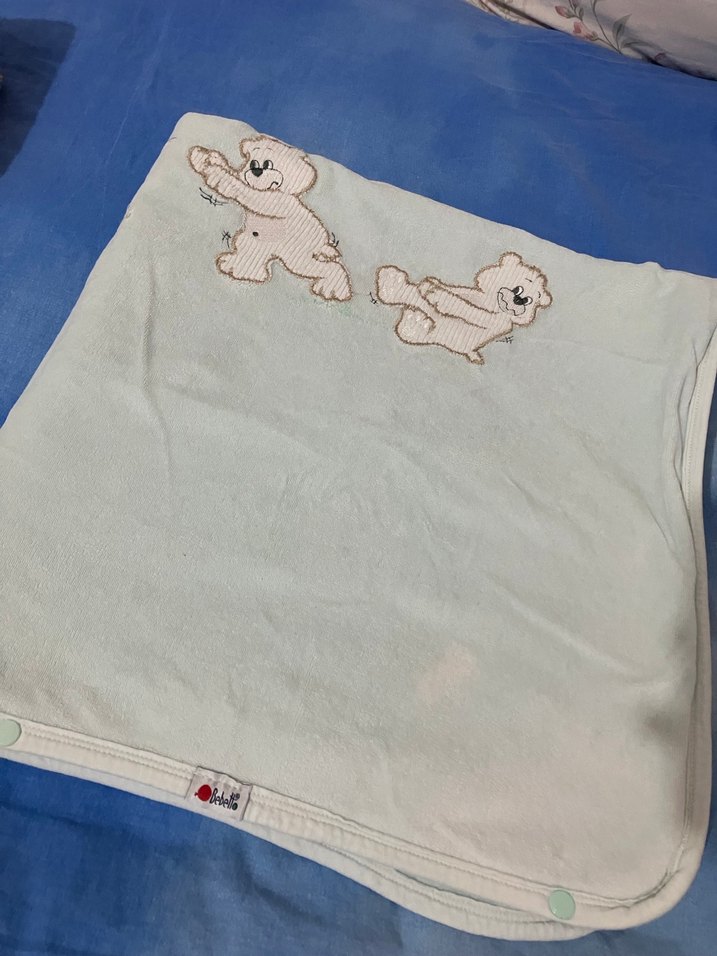 Gri Nakışlı Çocuk Battaniyesi - Görsel 2