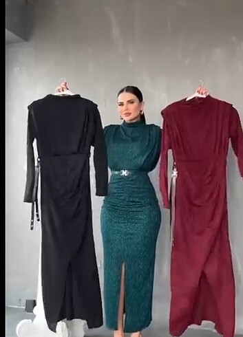 Diğer Bordo elbise