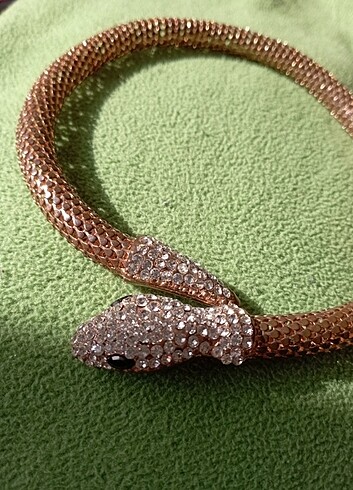 Bronz yılan kolye choker tasma kolye