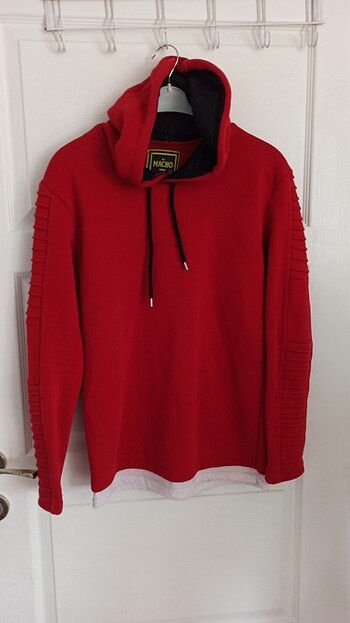 Kırmızı sweatshirt erkek L beden