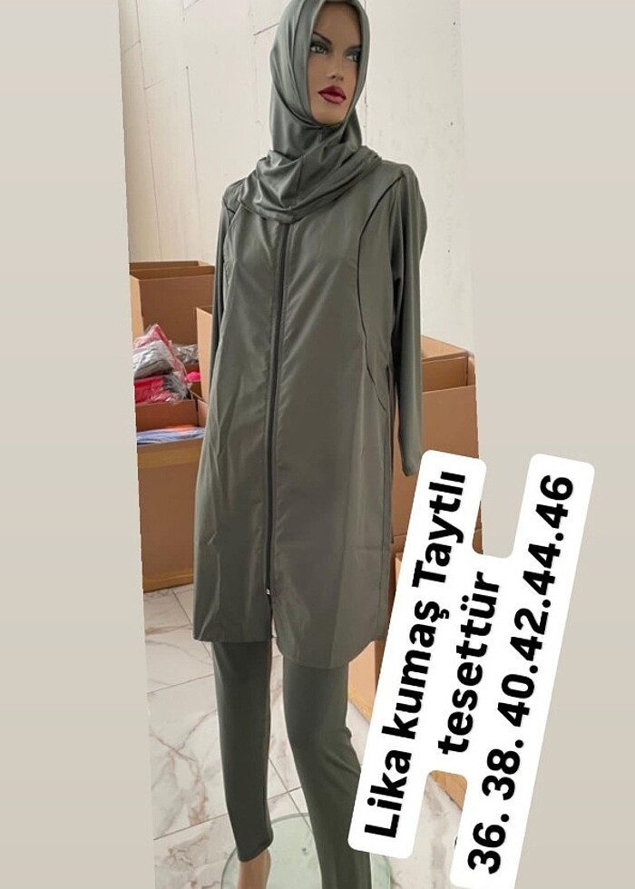 Taytlı tesettür haşema modelleri  - Görsel 2