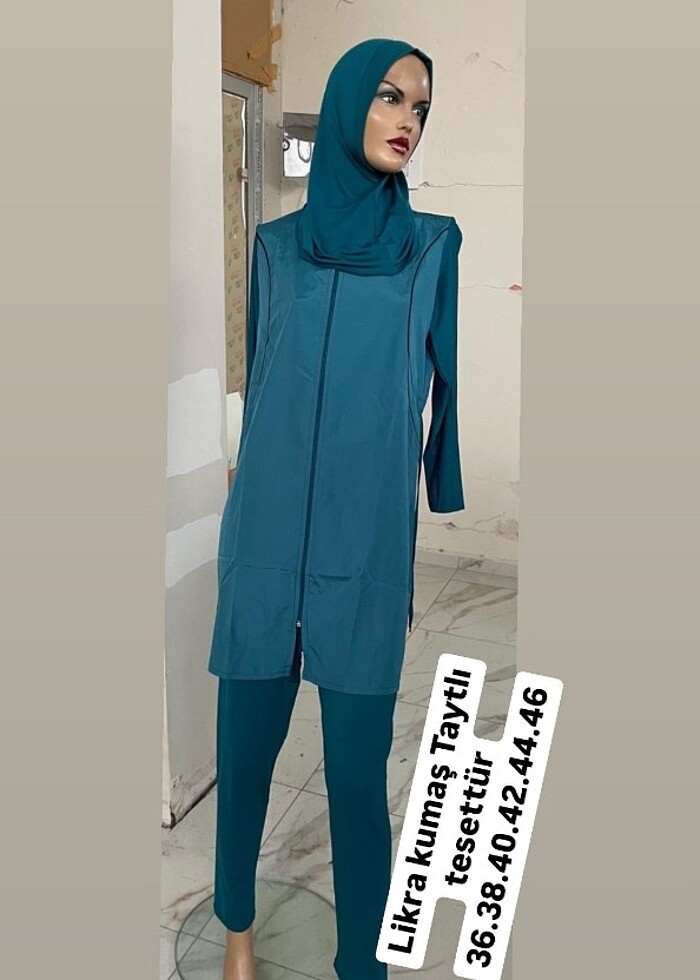 Taytlı tesettür haşema modelleri  - Görsel 4