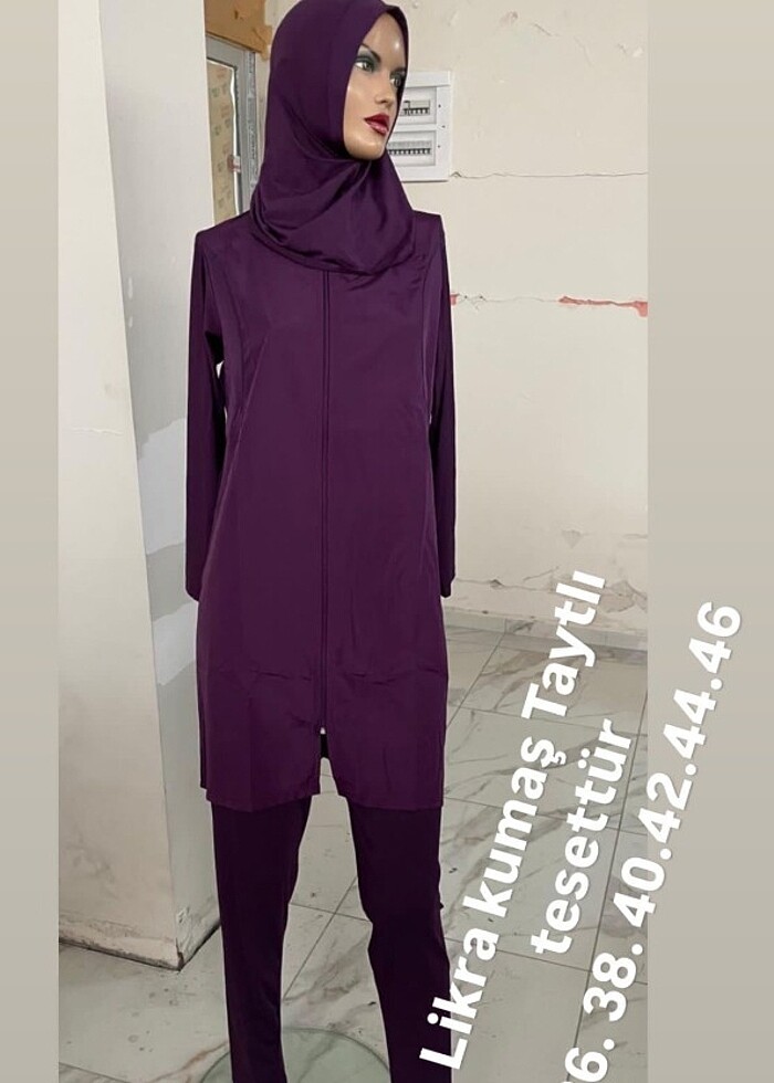 Taytlı tesettür haşema modelleri  - Görsel 5