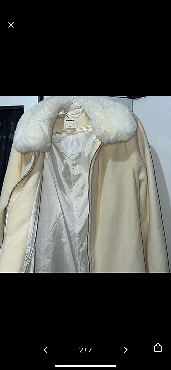 Kürklü Kaşe Kaban - Görsel 2