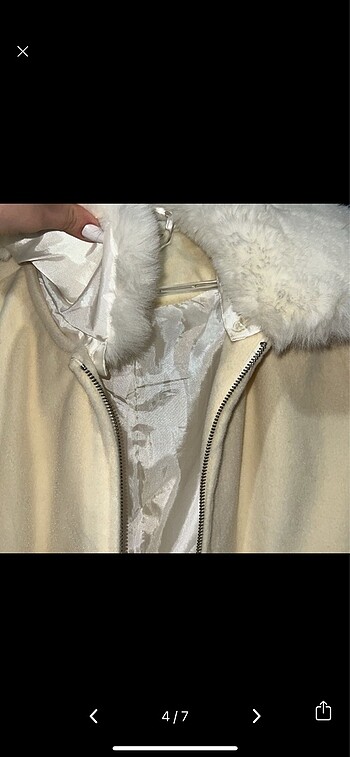 Kürklü Kaşe Kaban - Görsel 4