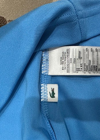 Lacoste Mavi Desenli Kısa Kollu Polo Tişört - Görsel 6