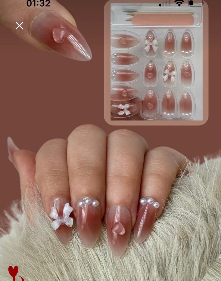 Bej Tırnak Süslemeleri Seti - Görsel 2