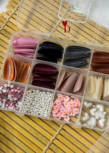 Renkli Koyu Tırnak Süsleme Seti - Görsel 3