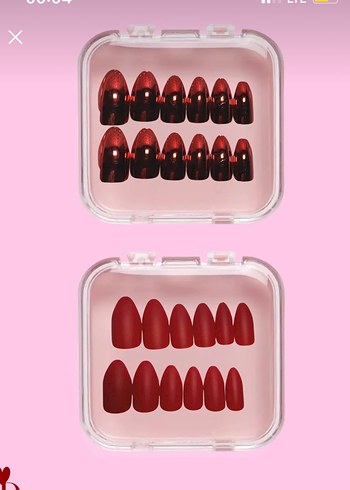 Parlak Kırmızı Tırnak Süslemeleri - Görsel 2