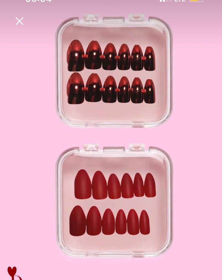 Parlak Kırmızı Tırnak Süslemeleri - Görsel 2