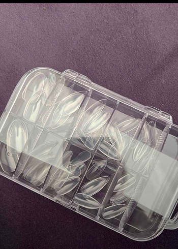 şeffaf badem Takma Tırnak Seti - Görsel 2