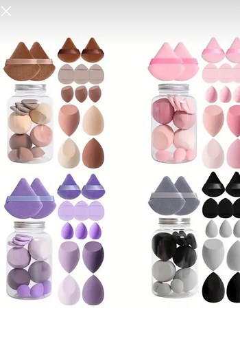 Pastel Pembe Makyaj Süngeri Seti - Görsel 3