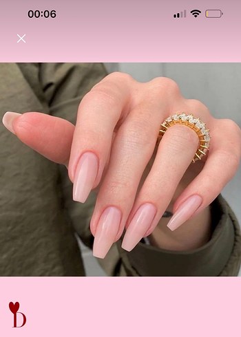 Pembe Pastel Takma Tırnak Seti ve Yapıştırıcı - Görsel 2