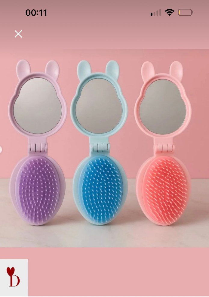 Figürlü Katlanabilir Tarak ve Ayna - Görsel 2