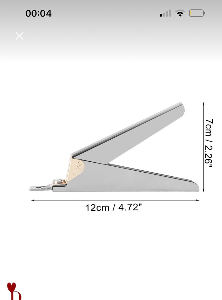 takma tırnak makası Altın ve Gri Takma Tırnak Makası - Görsel 3