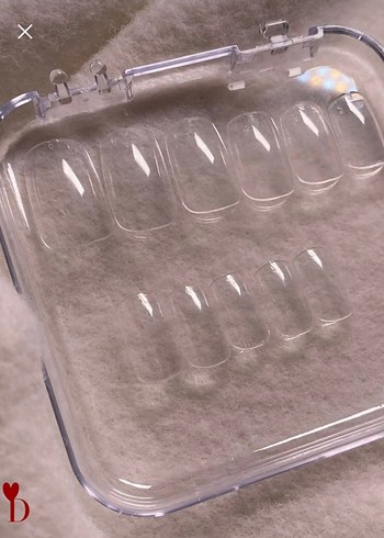 şeffaf takma tırnak Pastel Bej Şeffaf Tırnak Dekorasyonu - Görsel 2