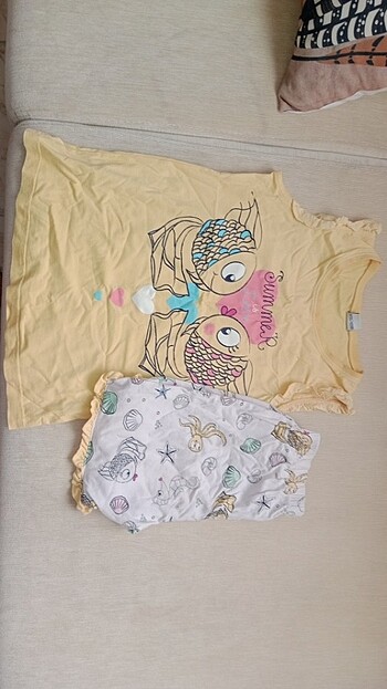Kız çocuk pijama takımı ister spor dış giyim olarak da giyilebil