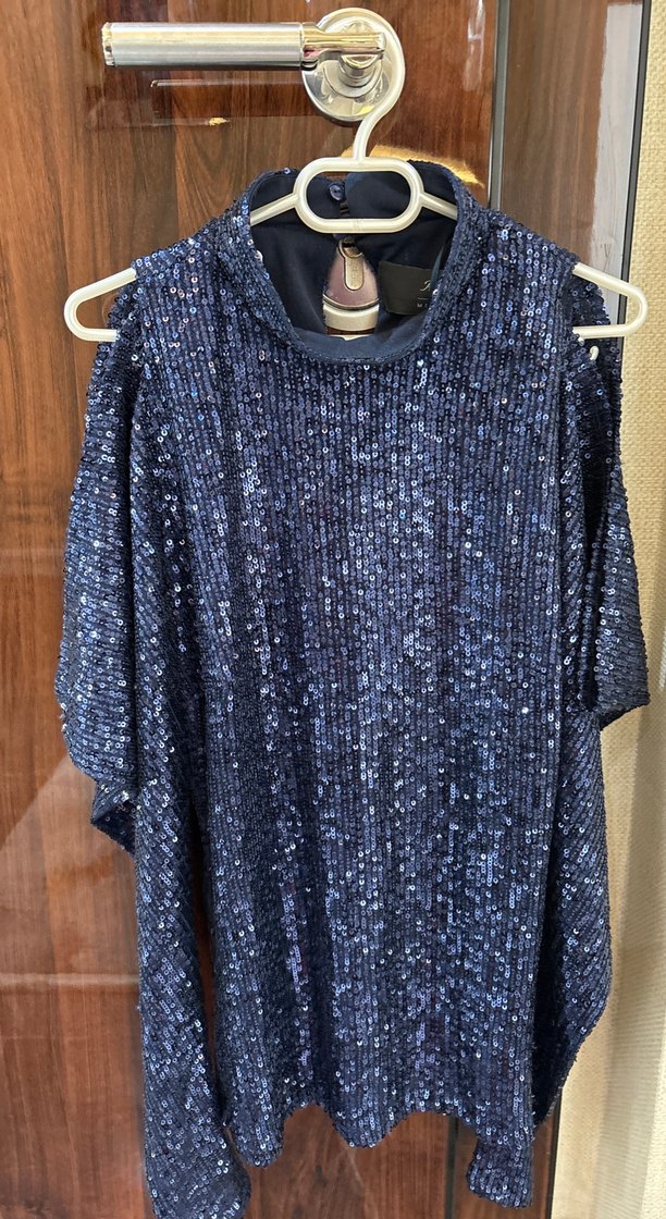 Uzun Kollu pullu omuz detaylı şık bluz - Görsel 2