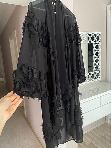 Siyah standart beden abaya