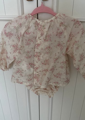 ZARA Kız Çocuk Pembe Vintage Dantelli Bluz - Görsel 4