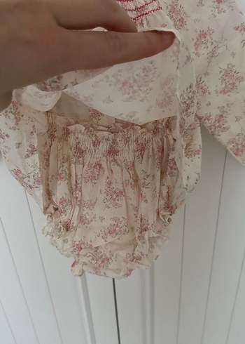 ZARA Kız Çocuk Pembe Vintage Dantelli Bluz - Görsel 2