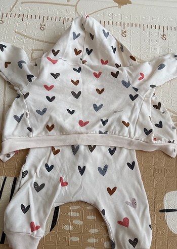 Kalpli Kız Uzun Kollu Kalp Desenli Takım - Görsel 6