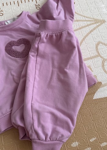 ZARA LİLA Nakışlı Uzun Kollu Bebek Kız Takımı - Görsel 3