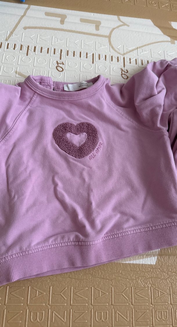 ZARA LİLA Nakışlı Uzun Kollu Bebek Kız Takımı - Görsel 2