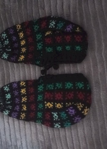 Renkli Örgü Kadın Terlik - Görsel 2