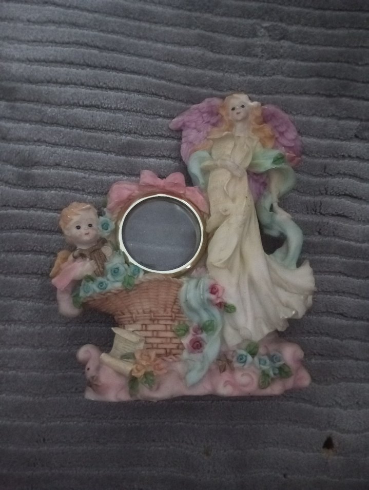 Pembe Pastel Melek Figürlü Dekoratif Obje - Görsel 2