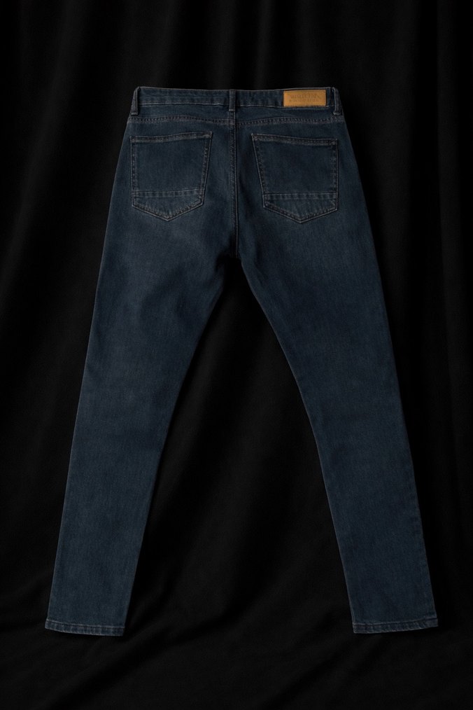 Erkek Lacivert Regular Fit Denim Jean - Görsel 2