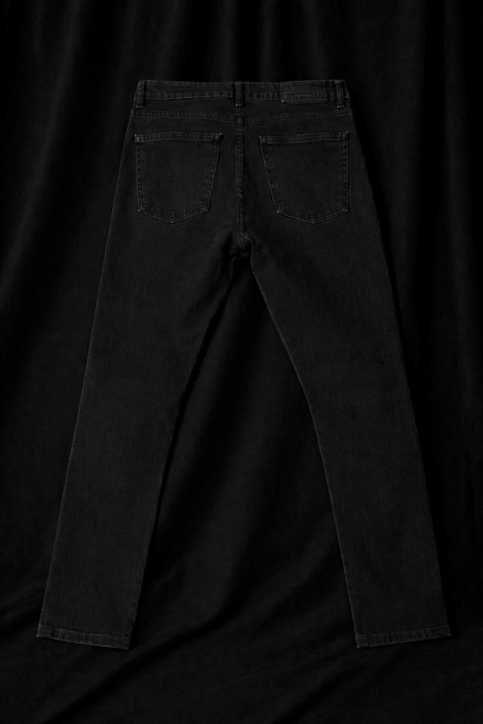 Siyah Erkek Denim Pantolon - Görsel 2