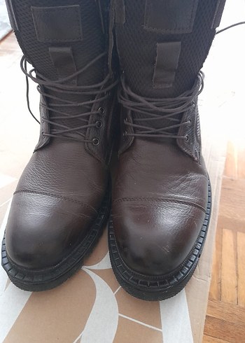 Kahverengi  Erkek Biker Botlar - Görsel 2