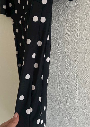 Puantiyeli Uzun  Elbisesi - Görsel 5