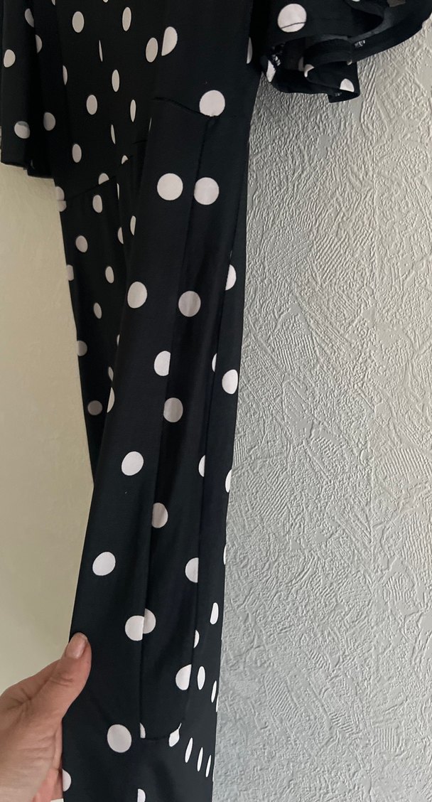 Puantiyeli Uzun  Elbisesi - Görsel 5