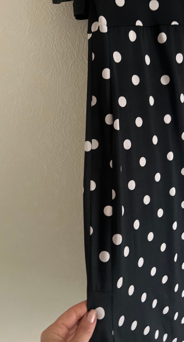 Puantiyeli Uzun  Elbisesi - Görsel 4