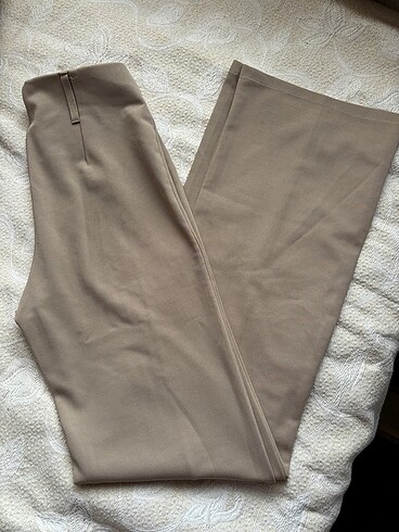 Krem/ camel tayt pantolon
