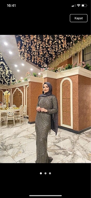 Taşlı abiye
