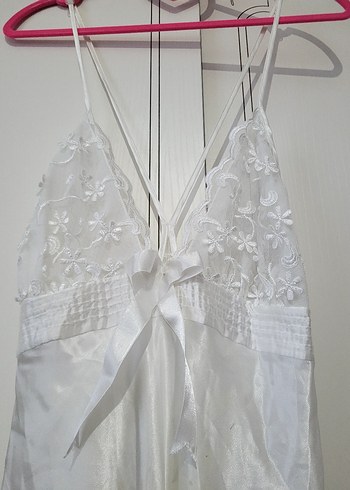 nakışlı saten sabahlık - Görsel 3