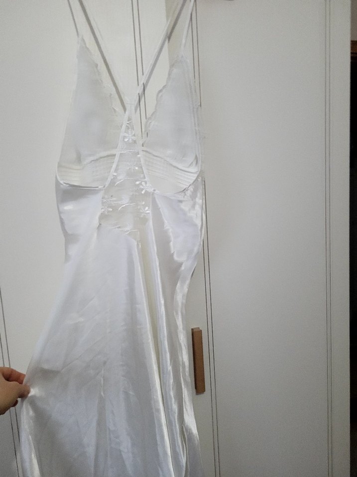 nakışlı saten sabahlık - Görsel 4