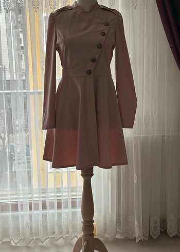 Pudra kloş ceket - Görsel 3